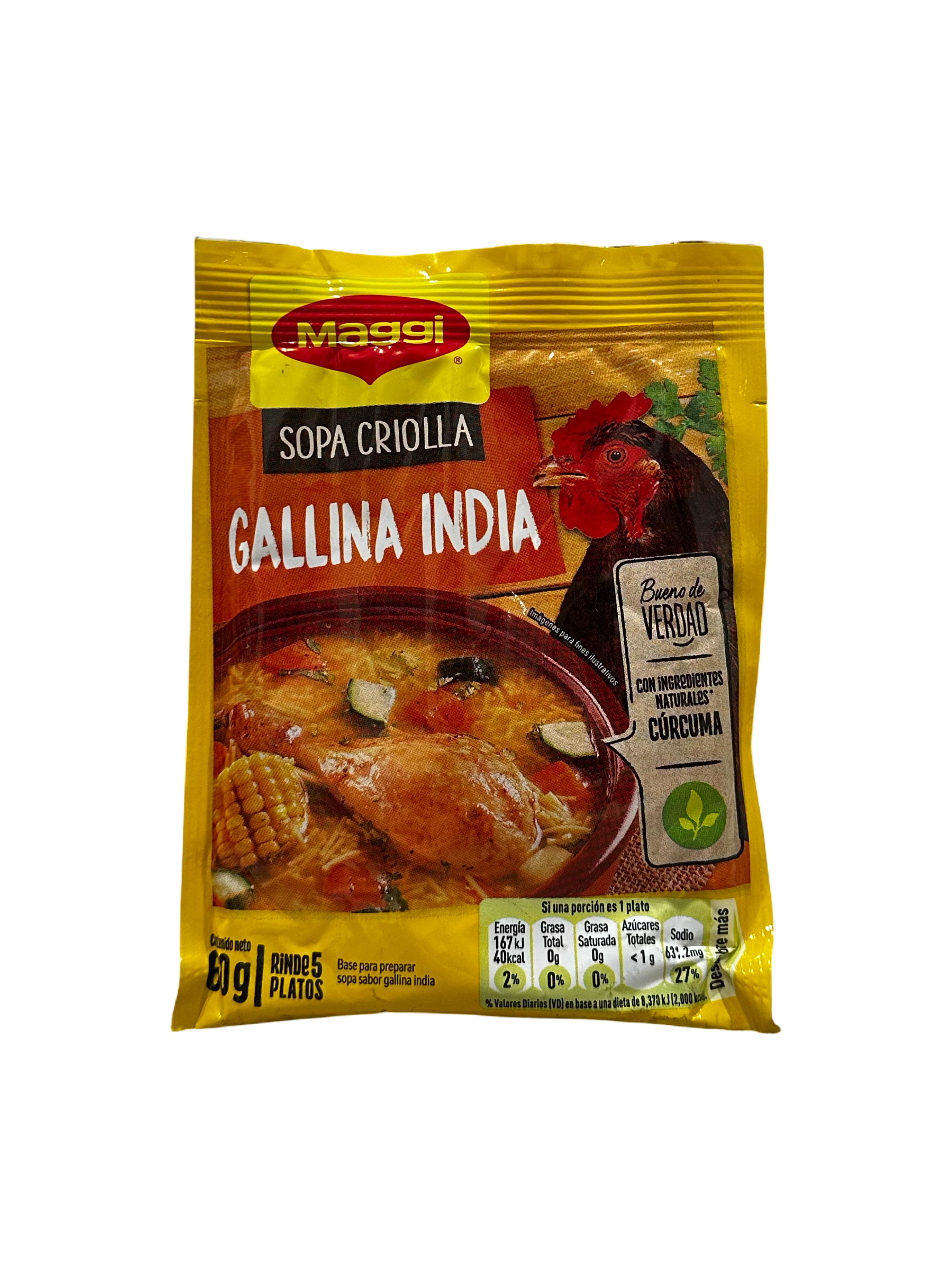 Sopa Criolla Gallina India Maggi 60 g