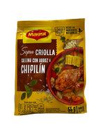 Sopa Criolla de Gallina con Arroz y Chipilín Maggi 55 g