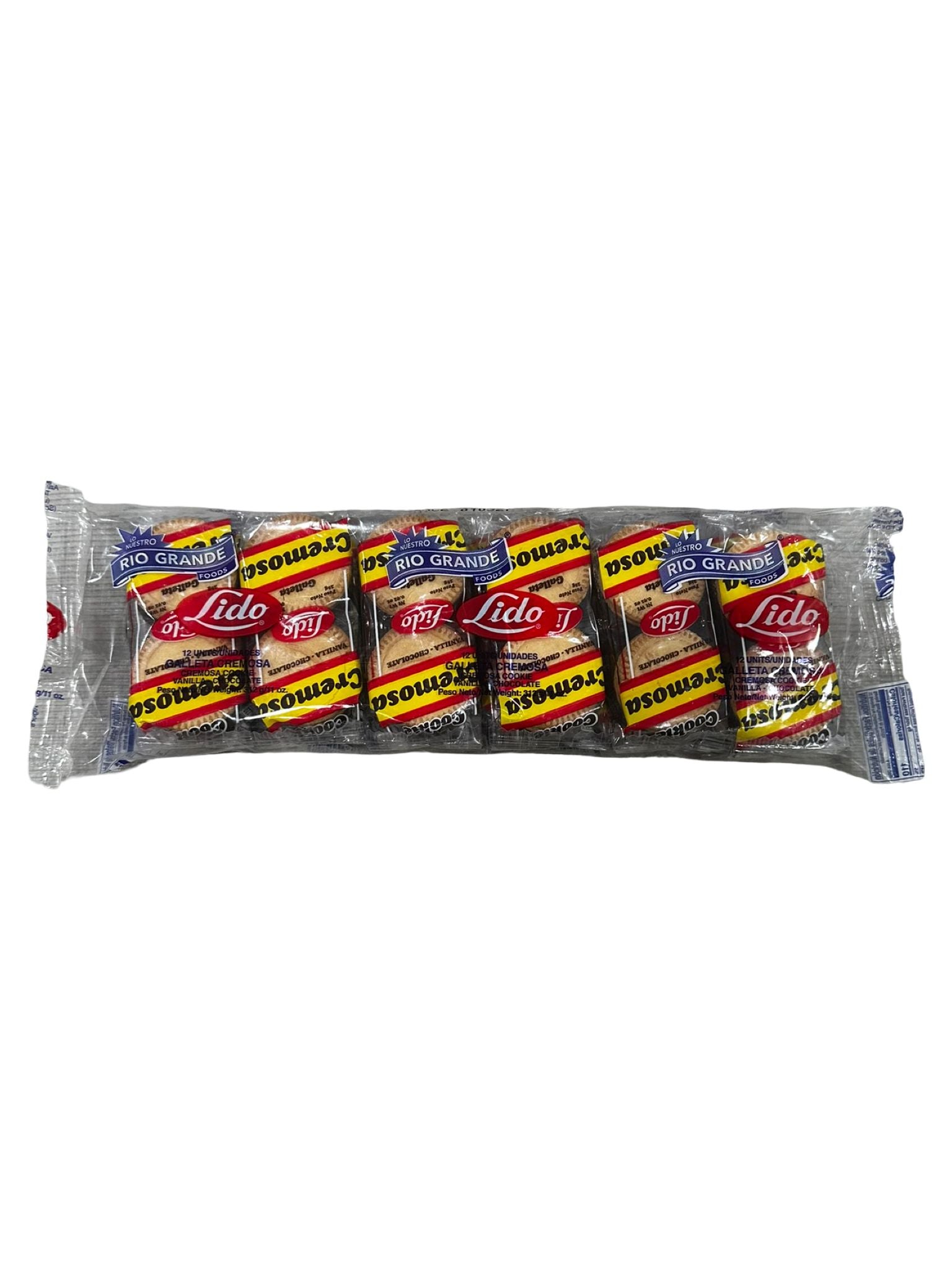 Galletas Cremosa Lido Pack 12 Unidades