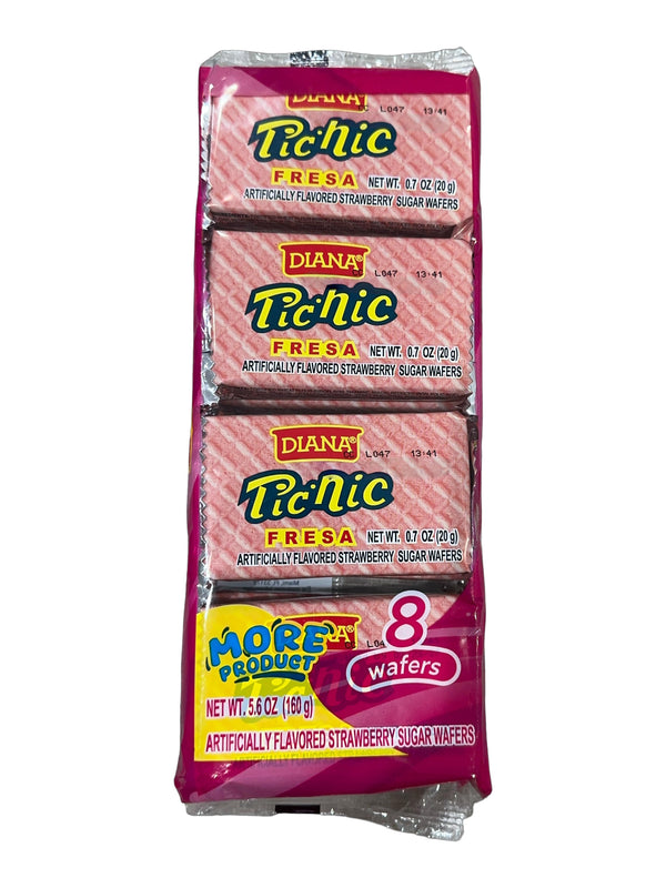 Galletas salvadoreñas Wafer Picnic fresa Diana - comprar en USA