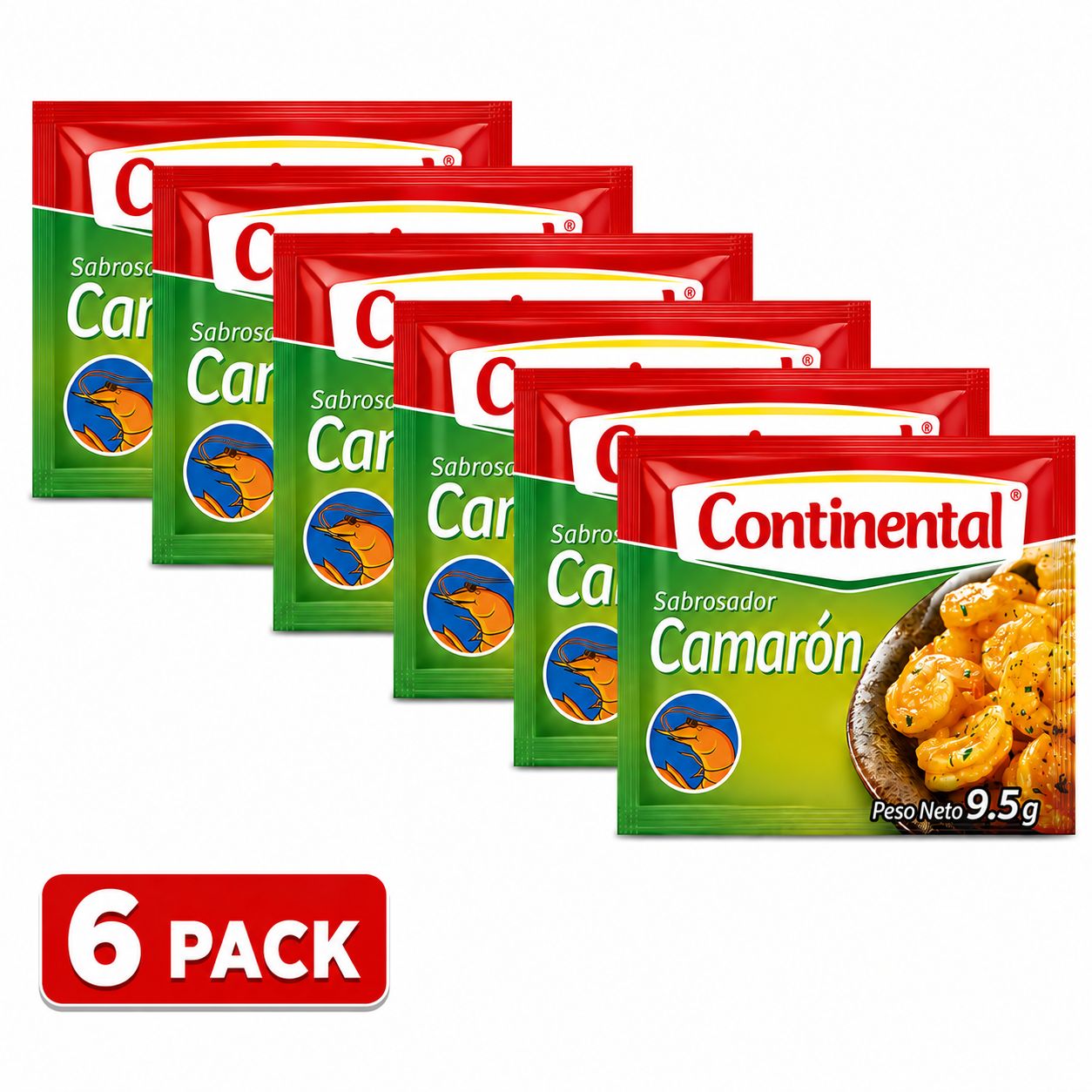Sabrosador Camarón Continental Pack 6