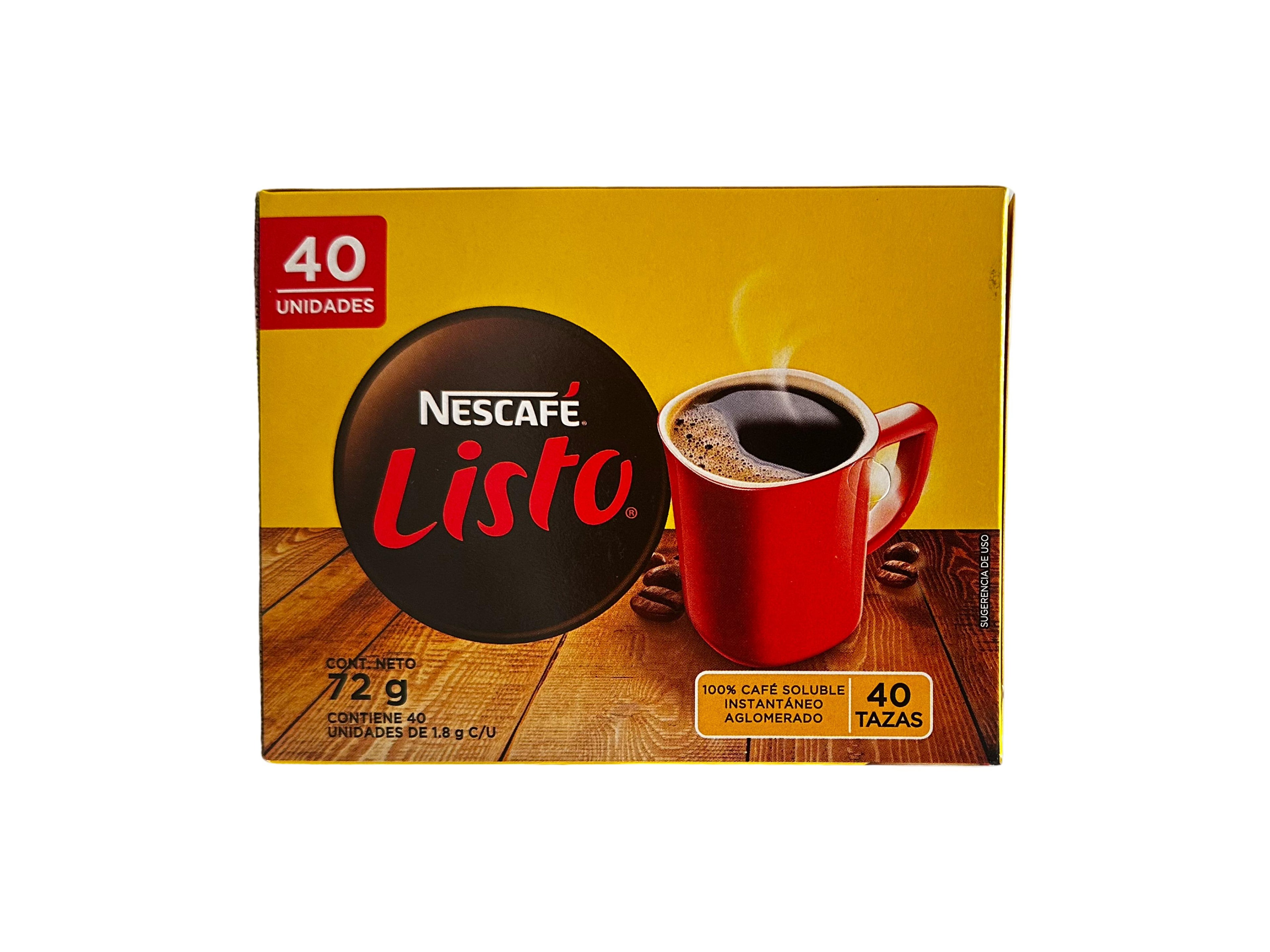 Café Instantáneo Listo 72 g - 40 unidades