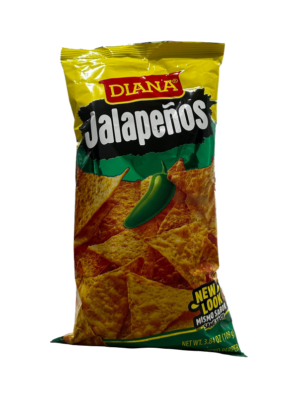 Jalapeños Diana 109g tortilla chips salvadoreñas - La Sivar Shop