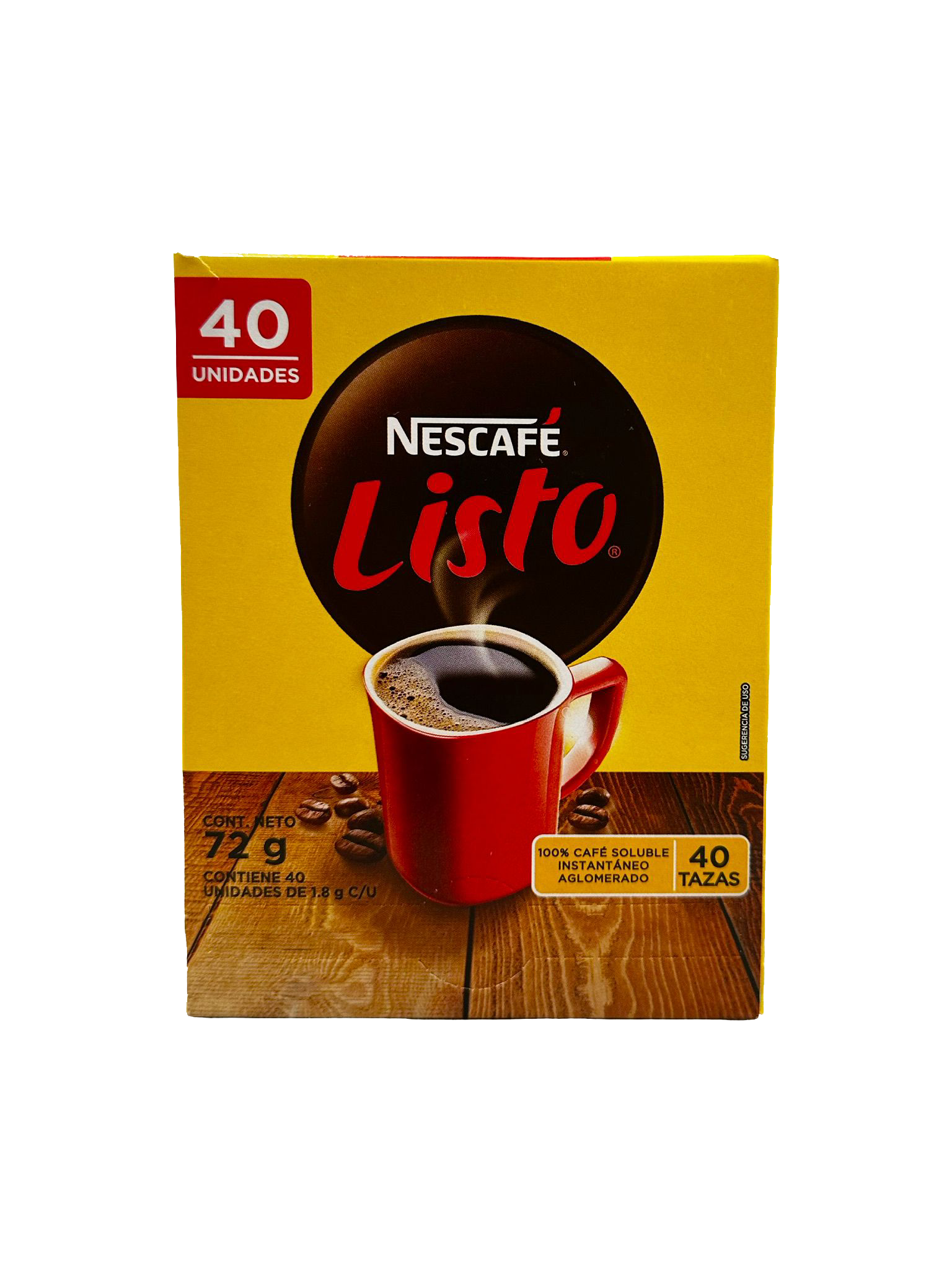 Café Instantáneo Listo 72 g - 40 unidades