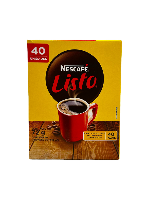 Café Instantáneo Listo 72 g - 40 unidades